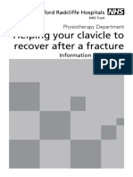 Helping Your Clavicle To Recover After A Fracture: Physiotherapy Department