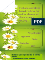 Evaluate Narratives Based On Character and Setting