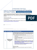 IATF Rules 5th Edition Sanctioned Interpretations November 2018