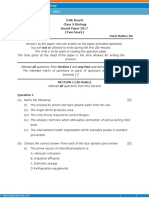 ICSE Board Class X Biology Board Paper 2017 (Two Hours) General Instructions: Total Marks: 80