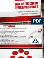 BCG Matrix of Itc LTD On The FMCG