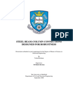 Steel Beam-Column Connections Designed For Robustness