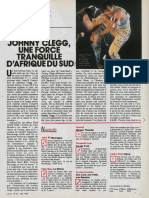 Interview de Johnny Clegg À Jeune Afrique (Juin 1988)