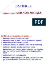 Chapter - 3: Metals and Non Metals