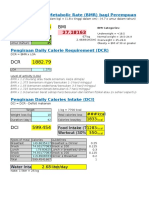 BMR 1369.3 BMI: Pengiraan Basal Metabolic Rate (BMR) Bagi Perempuan