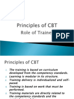 Principles of CBT and Role of Trainer