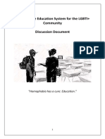 YFG Discussion Document - A Supportive Education System For The LGBTI+ Community