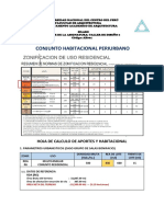 Calculo de Aporte Residencia Habitacional