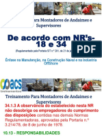 Curso Montadores de Andaimes - Const. Naval NR 34