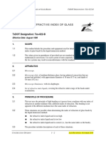 Determining Refractive Index of Glass Beads: Test Procedure For