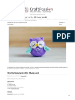 Owl Amigurumi MR Murasaki Pattern