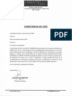 Ejemplo de Constancia de Cese