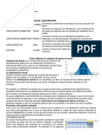 Formulas para Proceso Estadistica en Excel