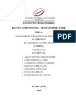 Informe de Levantamiento Topografico Estacion Total