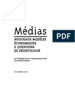 Medias: Nouveaux Modèles Économiques Et Questions de Déontologie Par Philippe Couve Et Nicolas Kayser-Bril