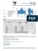 Classic Series F100 (Globe), F1100 (Angle) Specification Sheet