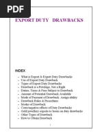 Export Duty Drawback