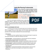 Six Sustainable Site Planning Fundamentals