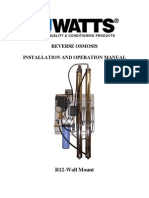 Reverse Osmosis R12-Wall Mount Installation Instructions