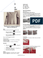 Pattern: Crocheted Cable Sweater
