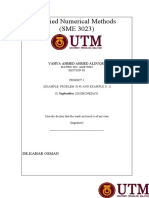 Applied Numerical Methods (SME 3023) : Yahya Ahmed Ahmed Alduqri