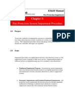 Fire Protection System Impairment Procedure: ES&H Manual