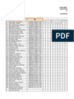 Puskesmas Perawatan Subaim Kabupaten Halmahera Timur TAHUN 2019 Rekapan Kehadiran Pegawai Bulan