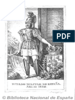 Estado Militar de España (Ed. en 16º) - 1834