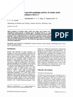 Spodoptera Litura F: Antifeeding and Insect-Growth-Regulating Activity of Certain Metal Complexes Towards