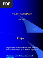 Project Management: Cpm/Pert