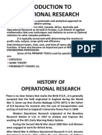 Introduction To Operational Research