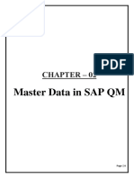 Master Data in Sap QM