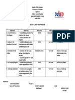 Maluno Integrated School: Action Plan On Wins Program