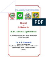 BSC Agri Syllabus New