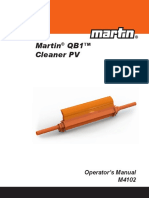 Martin QB1™ Cleaner PV: Operator's Manual M4102