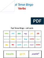 Past Tense Bingo