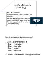 Scientific Research in Sociology