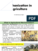 Mechanization in Agriculture: Dr. Abdul Qayoom Rajput