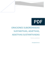 Ejercicios de Oraciones Subordinadas-Repaso