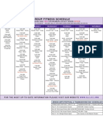 Group Fitness Schedule November 2010