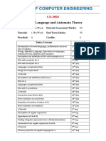 School of Computer Engineering: Formal Language and Automata Theory