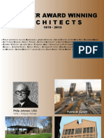 Pritzker Award Winning Architects: S N K H