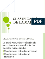 Clasificación de La Madera