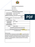 Cuadro de Requerimientos Plan Generación de Empleo