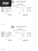 Class Schedule: Academic Year: 2018-2019 Semester: Second