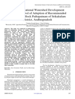 Impact of National Watershed Development Project On Level of Adoption of Recommended Practices in Block Pathapatnam of Srikakulam District, Andhrapradesh