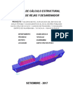 Memoria de Calculo - Camara de Rejas y Desarenador - Inyacc