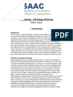 Academic Advising Policy Paper 