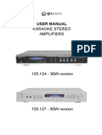 Karaoke Stereo Amplifiers: User Manual