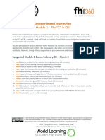 CBI MOOC Module 2 Packet